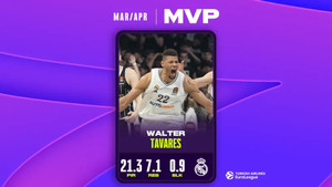 EuroLeague: MVP Μαρτίου και Απριλίου ο Ταβάρες