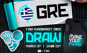 Live stream στις 15:00: Η κλήρωση του EuroBasket 2025
