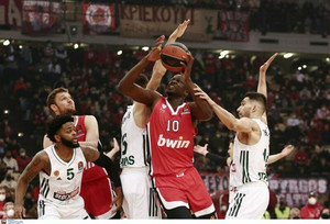 Ολυμπιακός-Παναθηναϊκός 101-73: Τον... κατάπιε από το πρώτο δεκάλεπτο! (gallery)