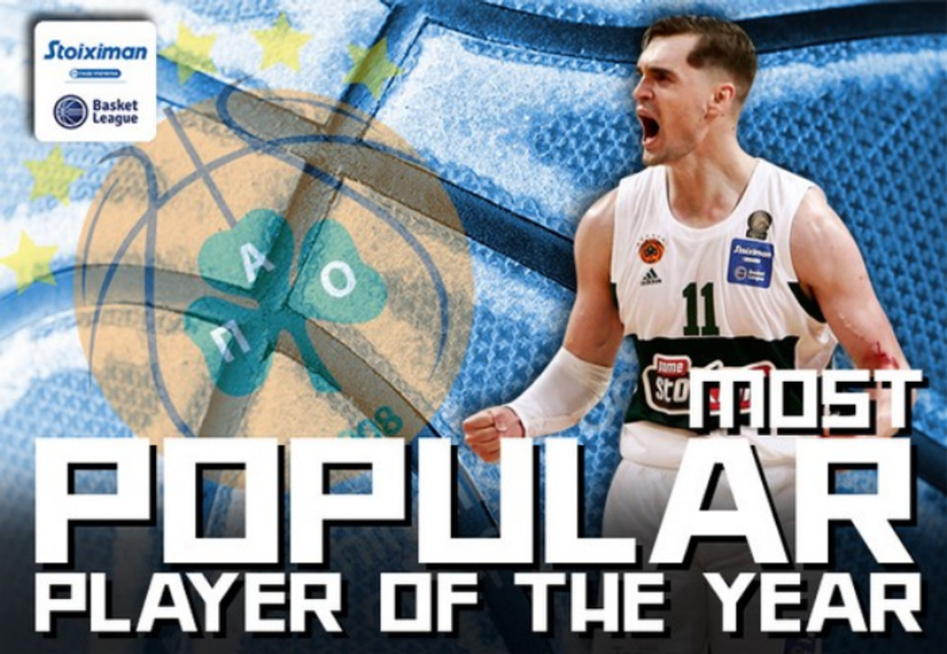 Ο Μάριο Χεζόνια Πιο Δημοφιλής Παίκτης της Stoiximan Basket League