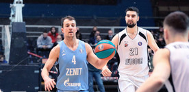 VTB League: Ακόμα πιο κοντά στο απόλυτο πλεονέκτημα η Ζενίτ