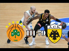 Έτσι νίκησε ο Παναθηναϊκός ΟΠΑΠ την ΑΕΚ 111-79 (video)