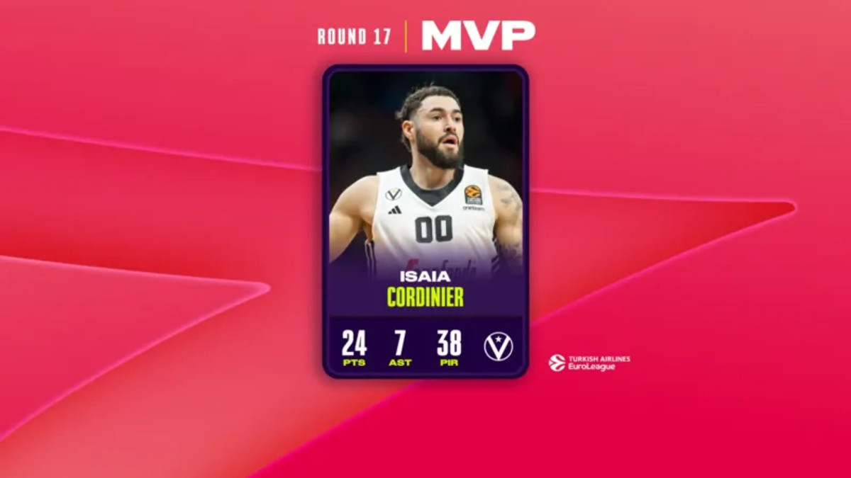 Ο Κορντινιέ MVP της 17ης αγωνιστικής