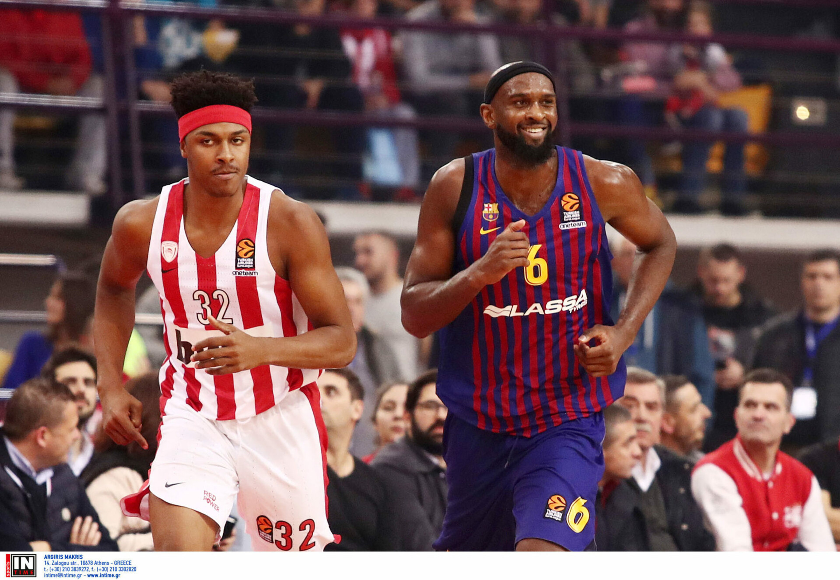 Διπλά χαμένος ο Ολυμπιακός 55-76 από την Μπαρτσελόνα, υποχώρησε έκτος (pics)