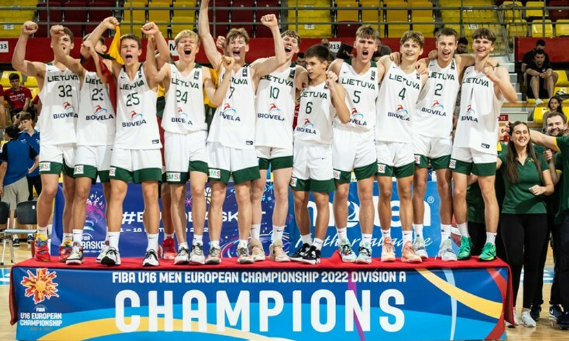 Πρωταθλήτρια Ευρώπης στους Παίδες η Λιθουανία, 77-68 την Ισπανία στον τελικό