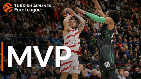 MVP Φεβρουαρίου στη Euroleague ο Μάικ Τζέιμς (video)