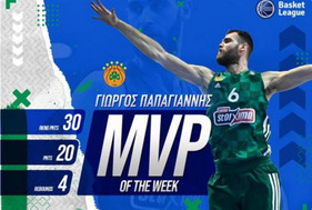 Basket League: MVP της 6ης αγωνιστικής ο Γιώργος Παπαγιάννης