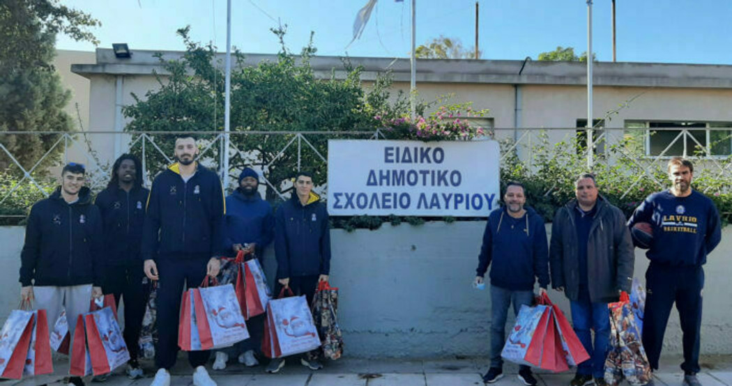 Επίσκεψη αντιπροσωπείας της ΚΑΕ Λαύριο Megabolt στο Ειδικό Δημοτικό σχολείο Λαυρίου (pics)