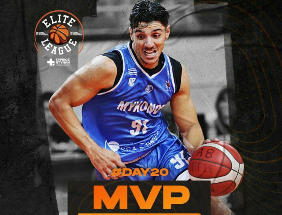 Elite League: Ο Ευστρατίου MVP της 20ής αγωνιστικής