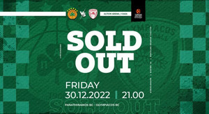 Παναθηναϊκός: Sold οut το ντέρμπι της EuroLeague με τον Ολυμπιακό! (vid)