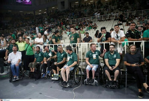 Θερμή υποδοχή στο ΟΑΚΑ για τον Παναθηναϊκό ΑμεΑ (video)