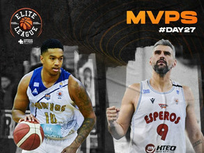 Δύο οι MVP της αγωνιστικής στην Elite League
