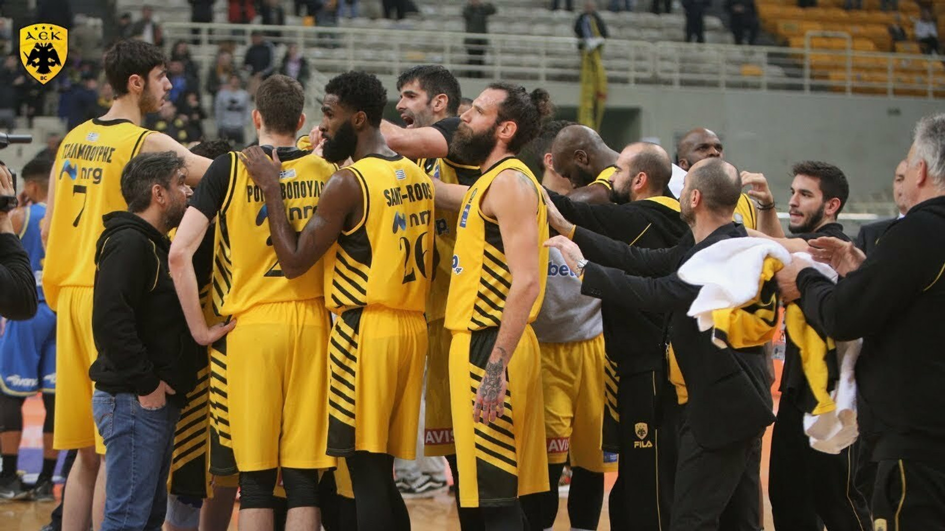 Η παρακάμερα της ΑΕΚ από τον αγώνα με το Περιστέρι (video)