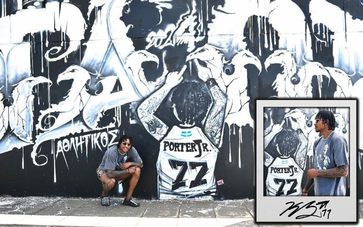 Το graffiti του Κέβιν Πόρτερ Jr στο PAOK Sports Arena!