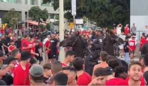 Μακάμπι-Χάποελ: Επεισόδια οπαδών με την αστυνομία (vid &amp; pics)