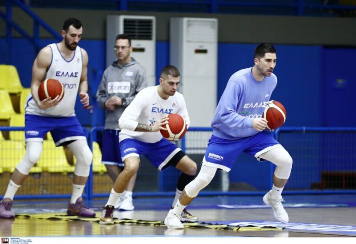 Εθνική: Η photo gallery από την πρώτη προπόνηση της &quot;γαλανόλευκης&quot;