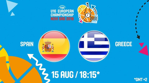 Live TV: Ελλάδα-Ισπανία στον προημιτελικό του Eurobasket U16!