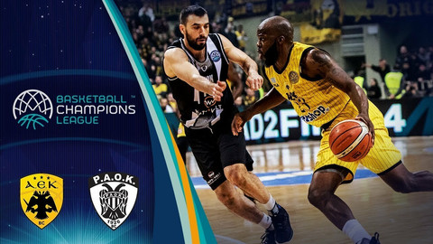 Δείτε τα highlights του ΑΕΚ-ΠΑΟΚ 62-63 (video)