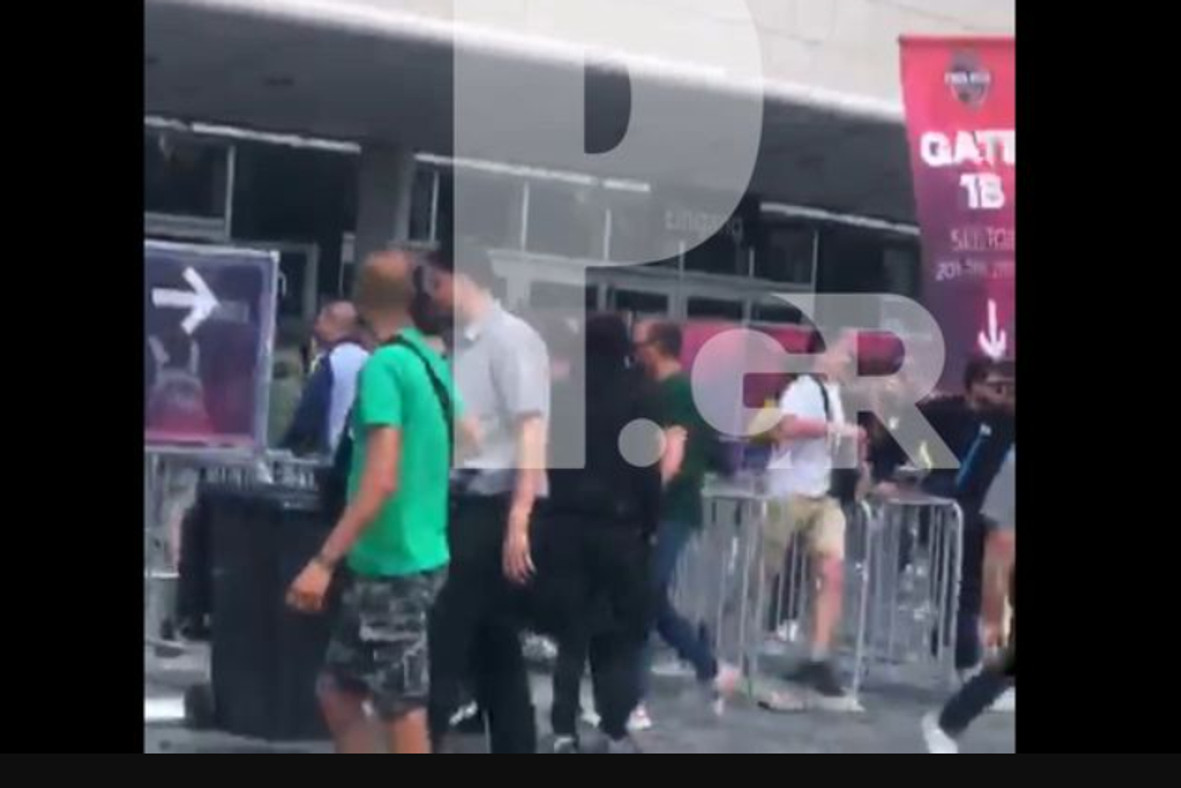 Επίθεση Τούρκων σε φίλους του Παναθηναϊκού έξω από την UBER Arena (video)