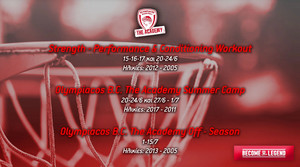 Ξεκινούν τα «Summer Workout» και «Summer Camp» της OlympiacosBC Academy