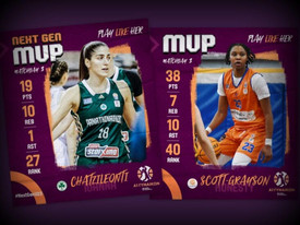 A1 Γυναικών: ΜVP η Σκοτ, MVP Next Gen η Χατζηλεοντή