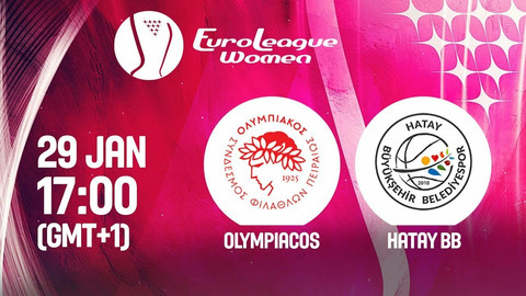 Live streaming Ολυμπιακός-Χατάι για την Ευρωλίγκα Γυναικών (18:00)