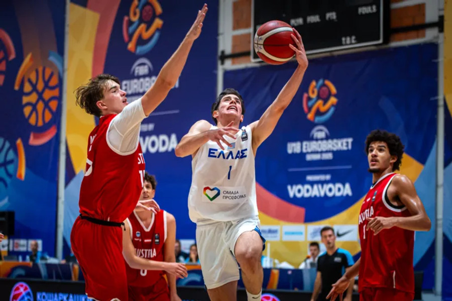 Εθνική Εφήβων: Κατοστάρα στην Αυστρία (108-78) και 11η θέση
