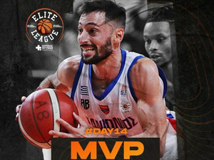 Elite League: Ο Γκίκας MVP της 14ης αγωνιστικής