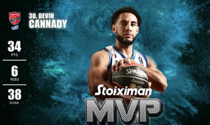 Ο Ντέβιν Κάναντι του Πανιώνιου Stoiximan MVP της εβδομάδας (video)