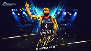 Ο Ταϊρίς Ράις MVP του Basketball Champions League