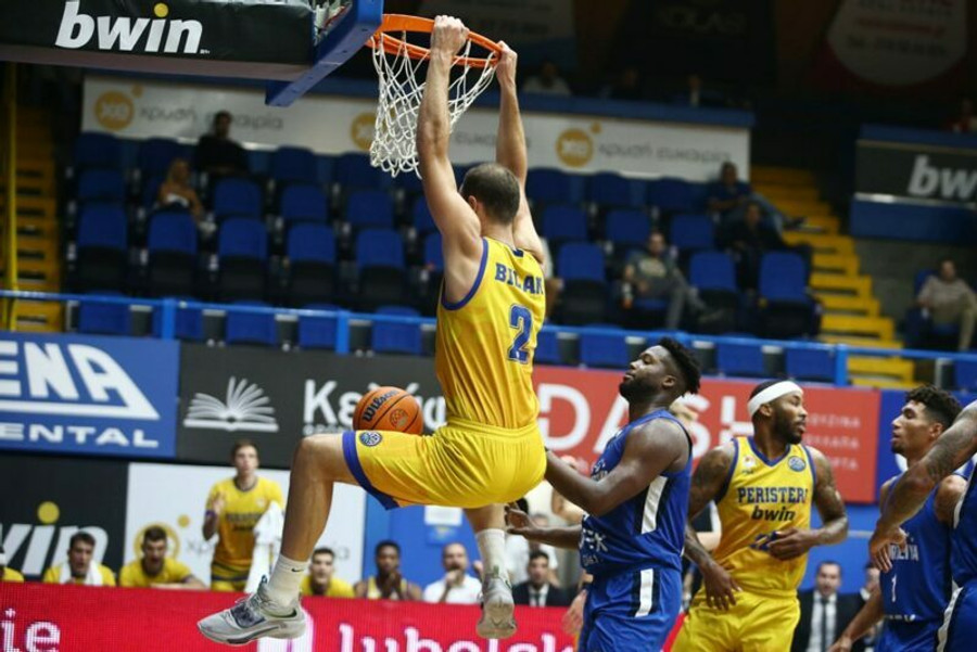 &quot;Έσπασε&quot; το ρόδι στο BCL το Περιστέρι, 86-70 την Μπνέι Ερτζέλια στο ντεμπούτο του Σπανούλη