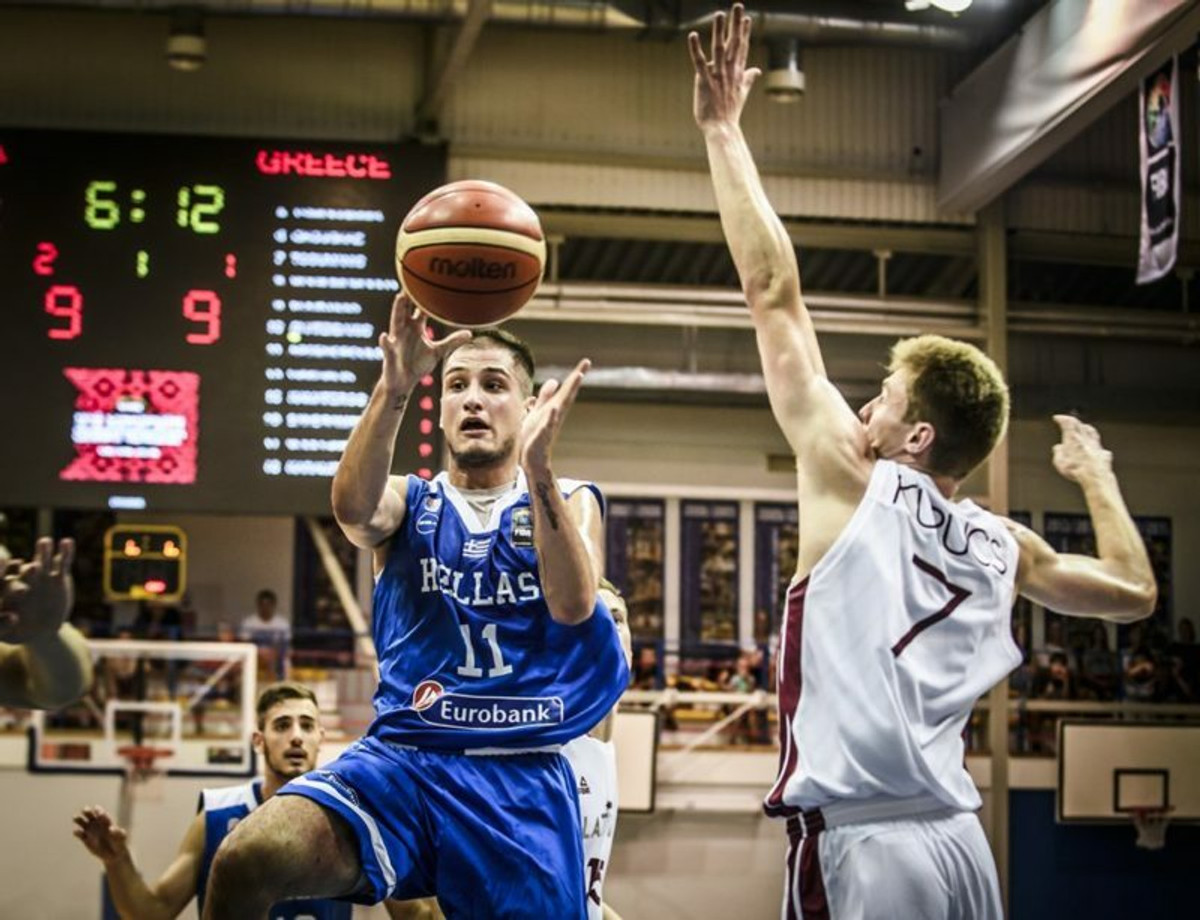 Λύγισε στο τέλος (80-74) από τη Λετονία η Εθνική Εφήβων
